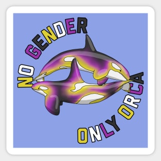 No Gender Only Orca Sticker